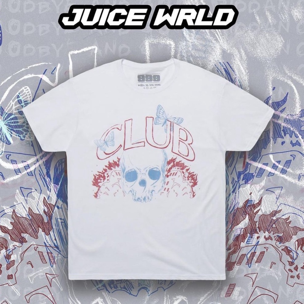 999 Club Juice Wrld Member Tee Size Medium